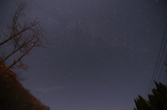 卯の花街道の夜空
