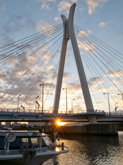中央大橋の朝