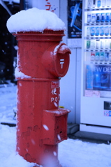 雪の帽子