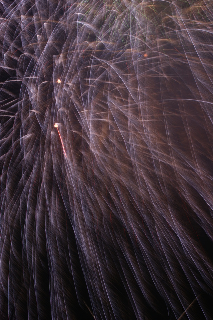 光跡のカーテン