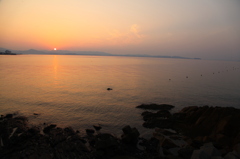夕日