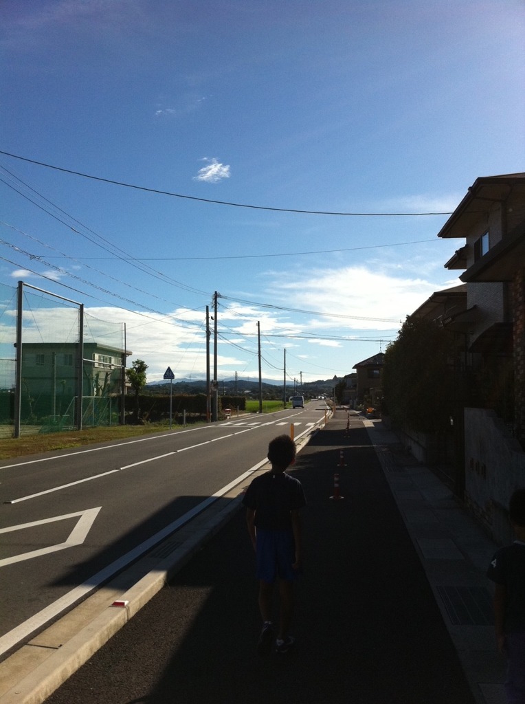 ラジオ体操の帰り道