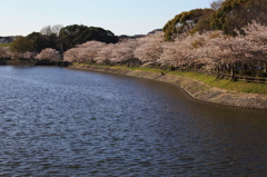 湖畔の二人