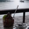 海辺で休息