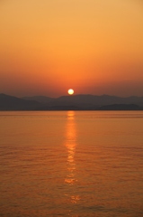 夕日