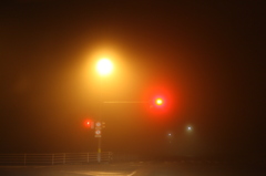 霧深き帰り道