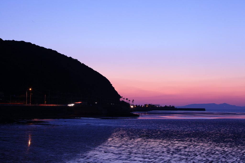 冬の夕景