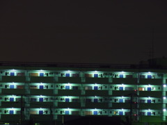 夜の城