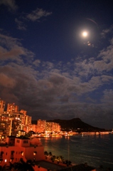 ワイキキの夜景