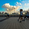 夕暮れの橋