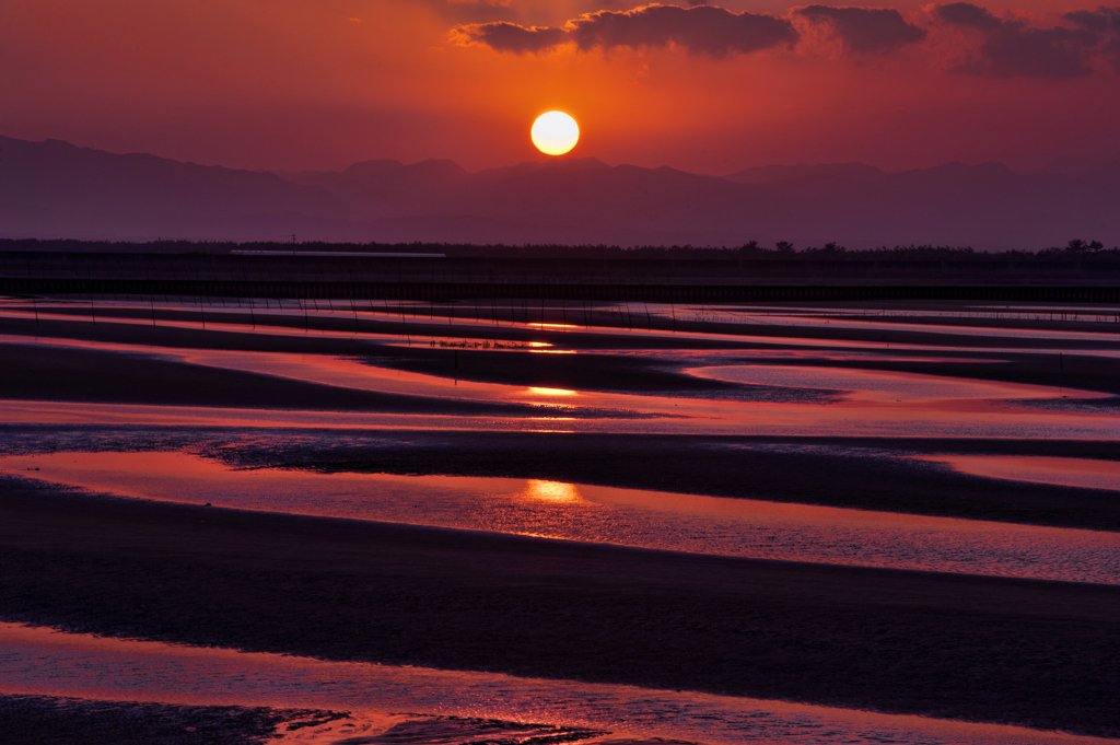 真玉の夕陽
