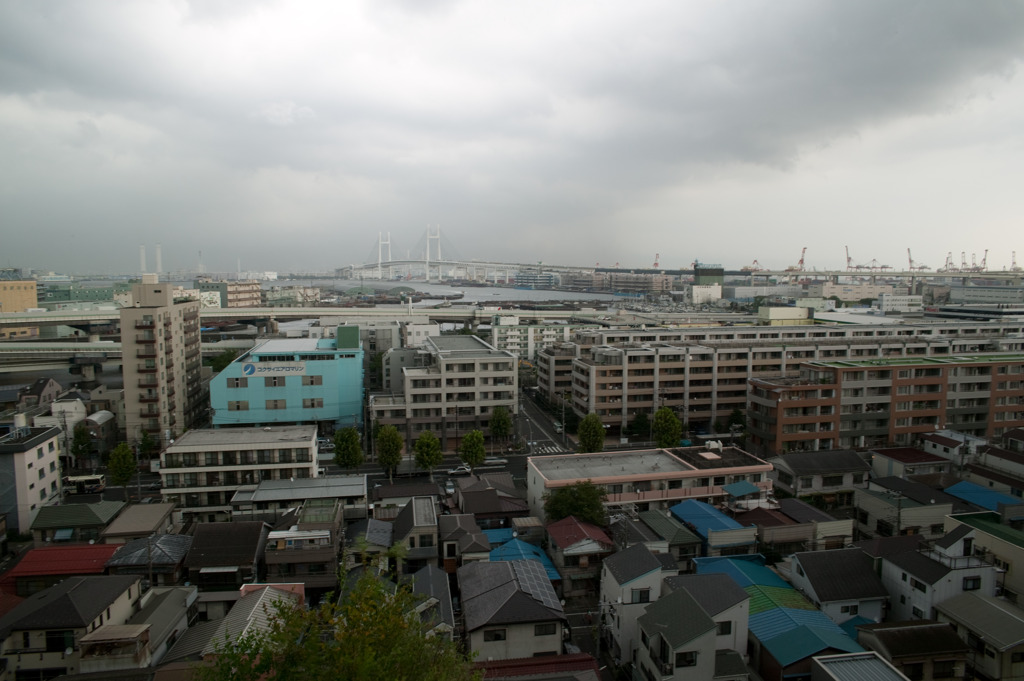 港町を眺めて