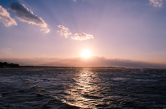 真玉海岸の夕景