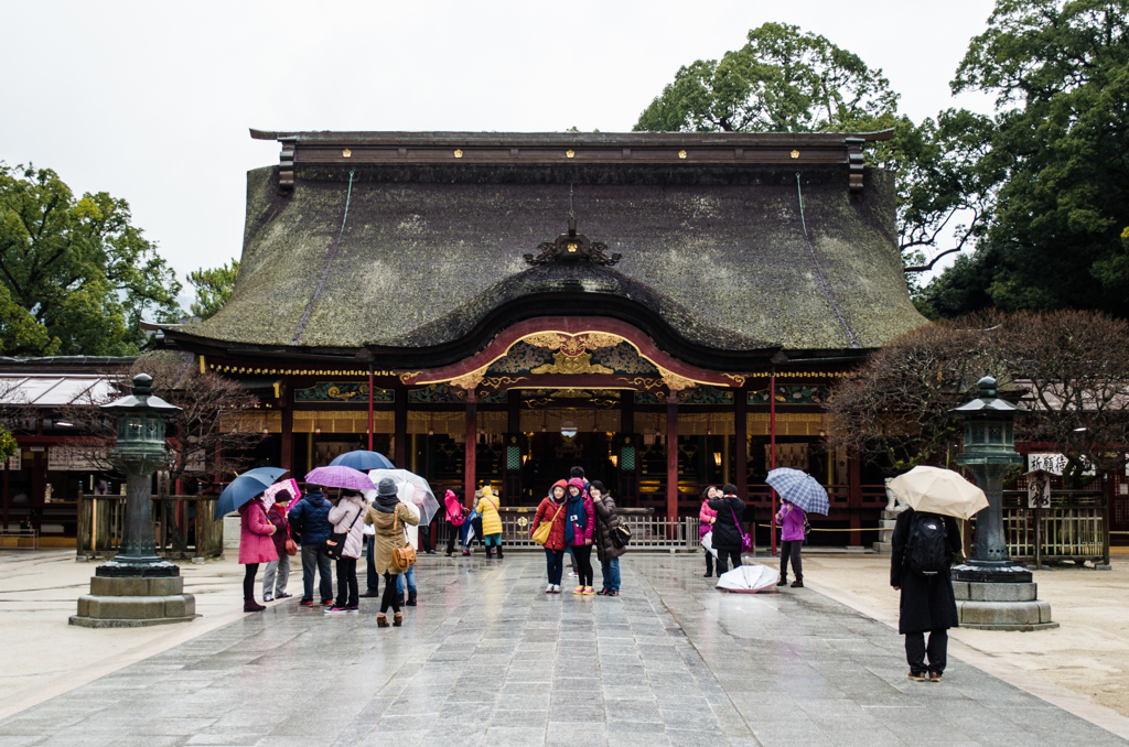 雨の太宰府天満宮