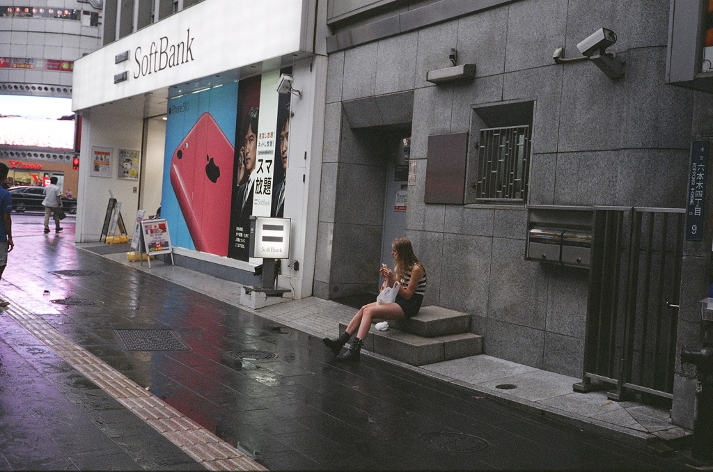 On the street