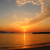 野北港の夕焼け