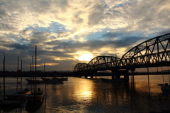 六角川～夕景
