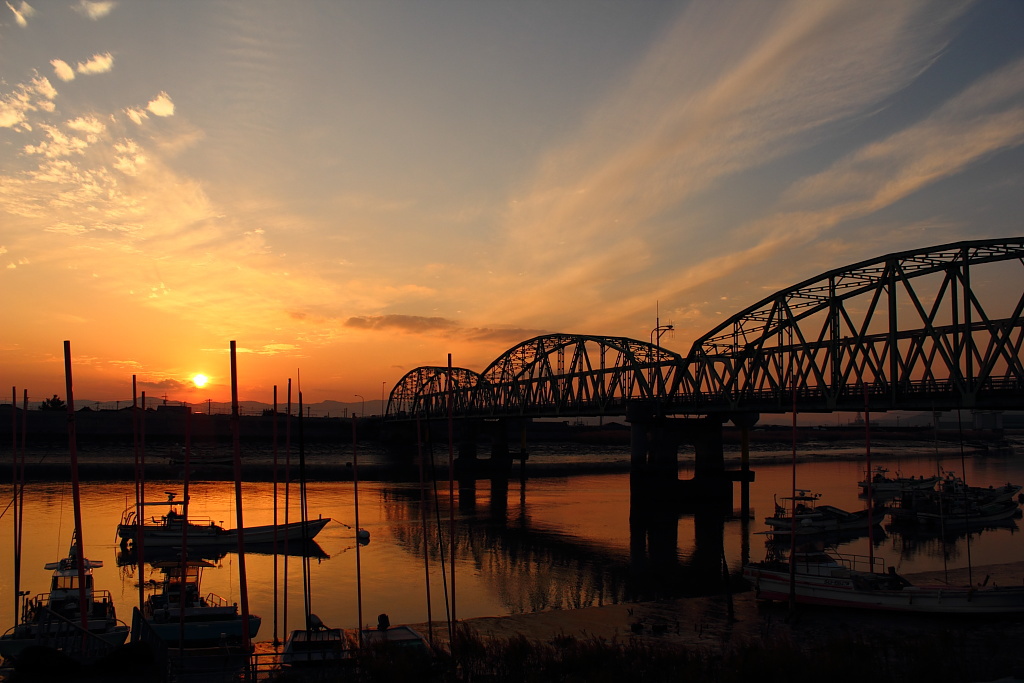 六角橋～夕景