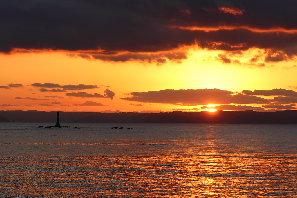 福の浦～夕日
