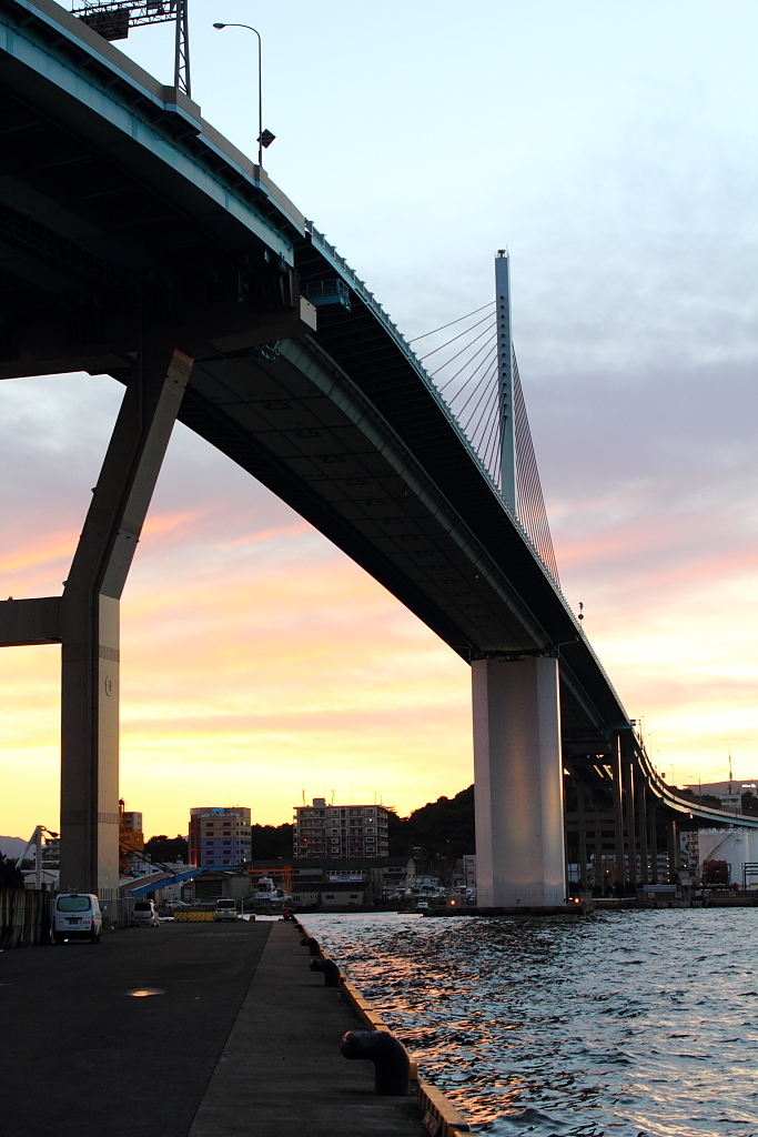 荒津大橋～夕景