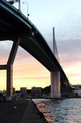 荒津大橋～夕景