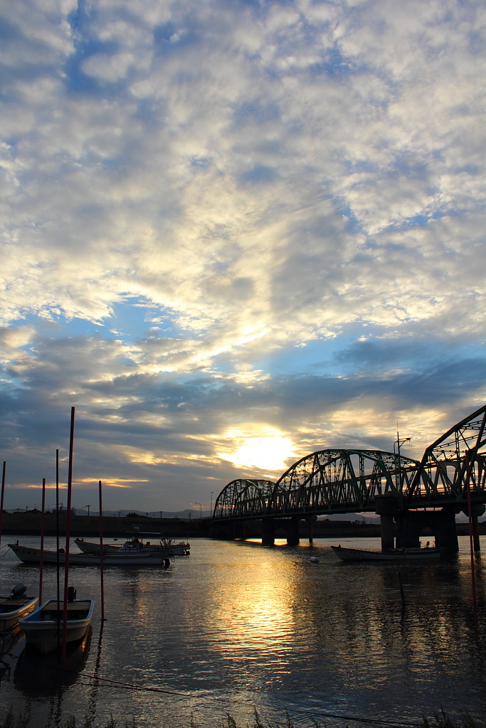 佐賀六角川～夕景まち