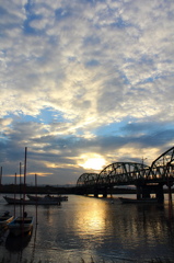 佐賀六角川～夕景まち