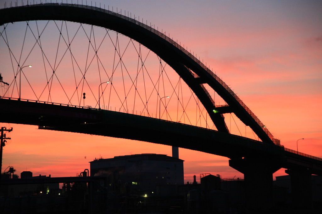 金曜日の夕焼け