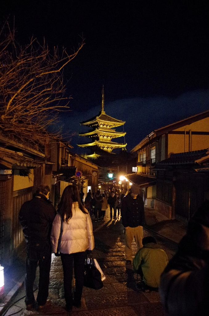 八坂道からの八坂の塔