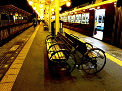 阪急嵐山駅ホーム