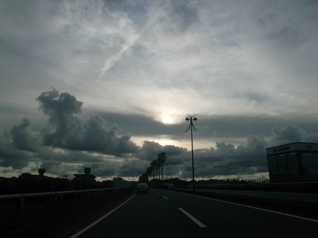 南の夕方。