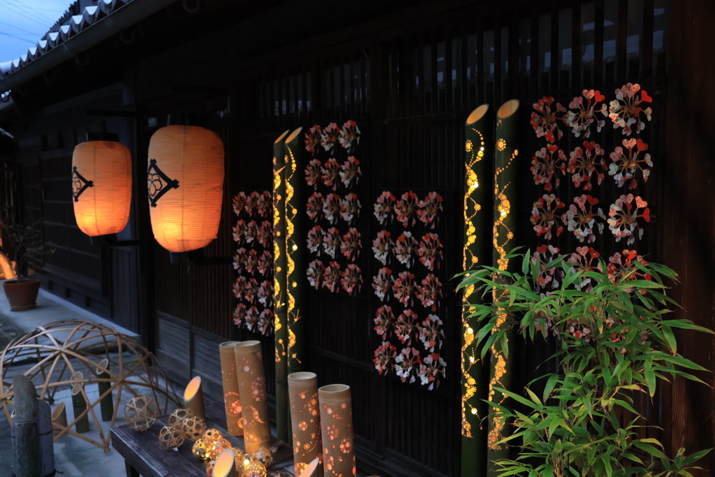 町並み竹灯り～たけはら情景の路