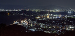 下関の夜景も捨てたもんじゃないね。