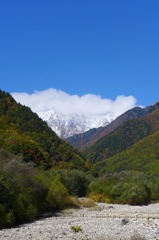 扇沢の初雪