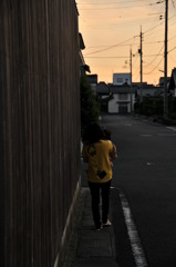 夕方散歩