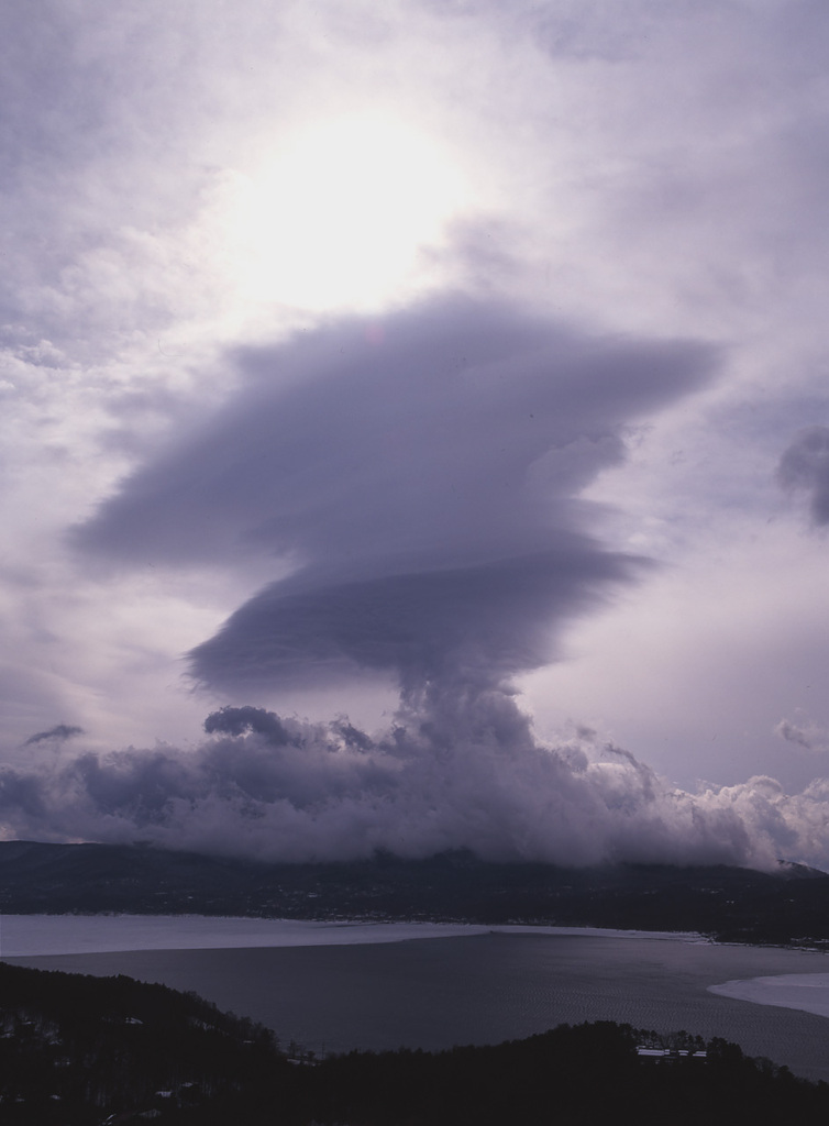 山中湖の雲