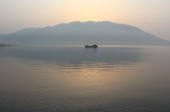 琵琶湖の夜明け4