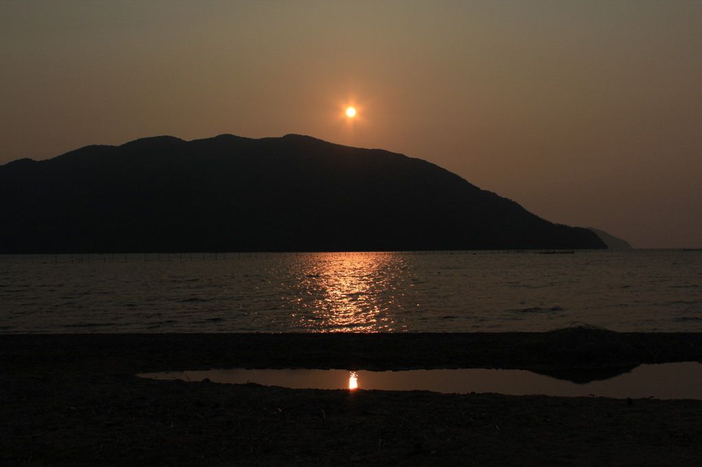 琵琶湖の夜明け3