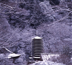 雪景談山神社