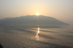 琵琶湖の夜明け4