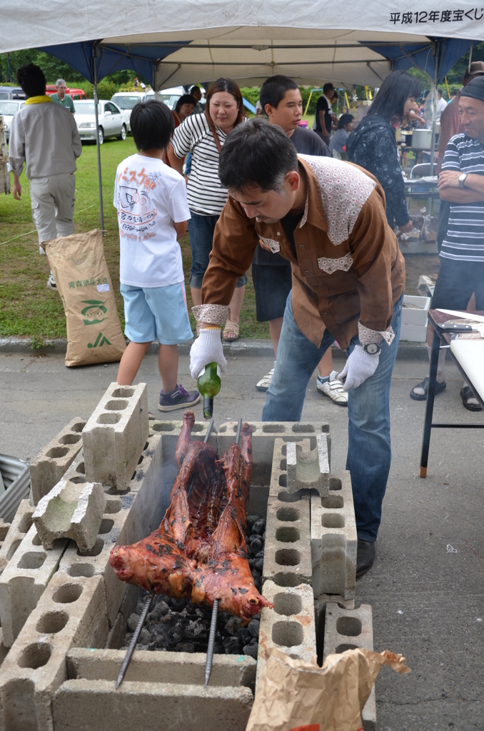 羊の丸焼き