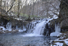 冬の蓼科大滝　