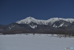 雪原の山