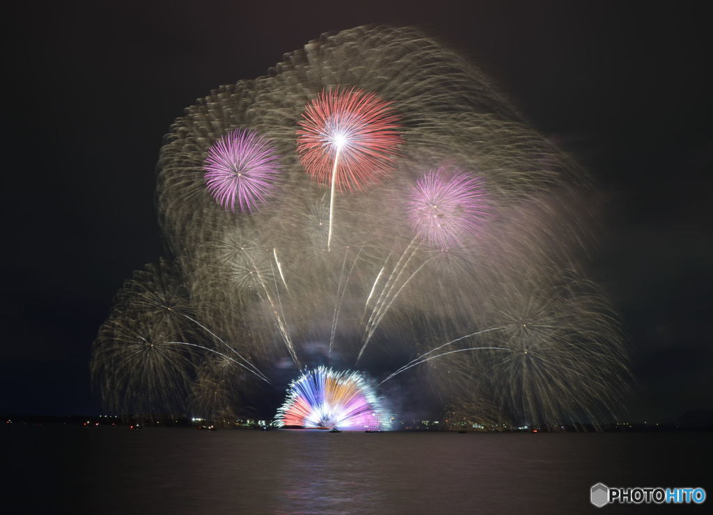 湖西湖上花火大会 1　　浜名湖