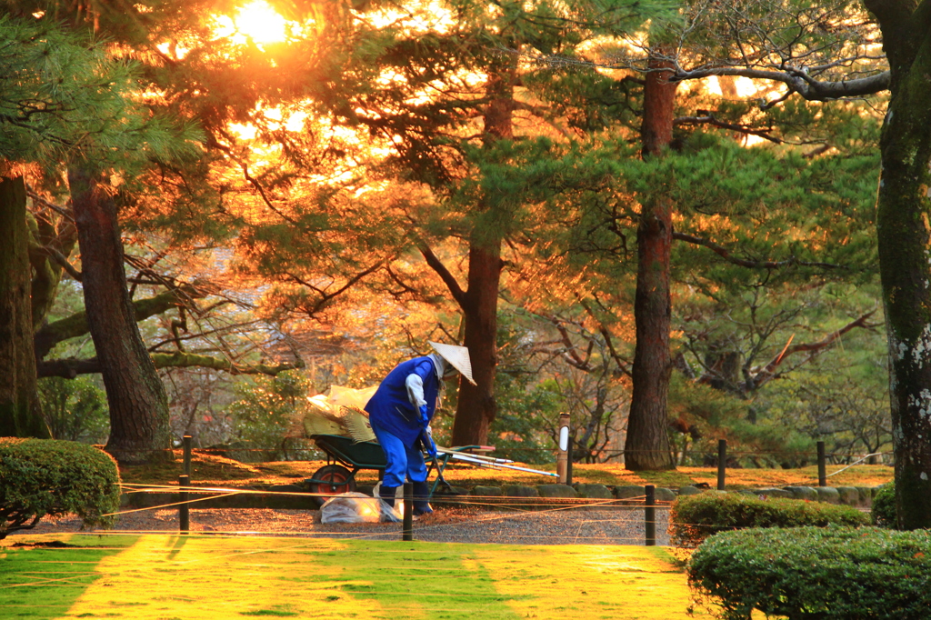 兼六園で・・・