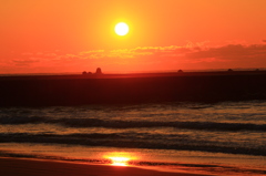 久しぶりの夕日