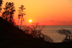 能登　千枚田からの夕景