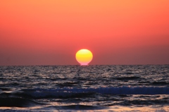 久しぶりのダルマ夕日