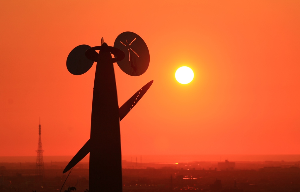 夏の夕景