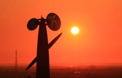 夏の夕景